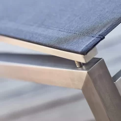 Kettler Feel Gartenliege Edelstahl/Textilene Grau Meliert -Gartenmöbel Store kettler feel gartenliege 203cm edelstahl textilene grau meliert 1005282 7