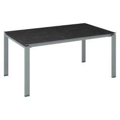 Kettler Float Gartentisch 140x70cm Aluminium/Dekton Silber/Fossil-Natur