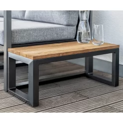 Kettler Ocean Skid Beistelltisch Aluminium/Teak Anthrazit/Teak -Gartenmöbel Store kettler ocean beistelltisch aluminium teak anthrazit teak 1183416 2