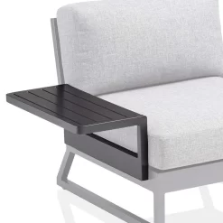 Kettler Ocean Skid Platform Ablagetisch 61x27x24cm Aluminium Anthrazit/Hellgrau Meliert