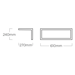 Kettler Ocean Skid Platform Ablagetisch 61x27x24cm Aluminium Anthrazit/Hellgrau Meliert -Gartenmöbel Store kettler ocean skid platform ablagetisch 61x27x24cm alu 1368986 9