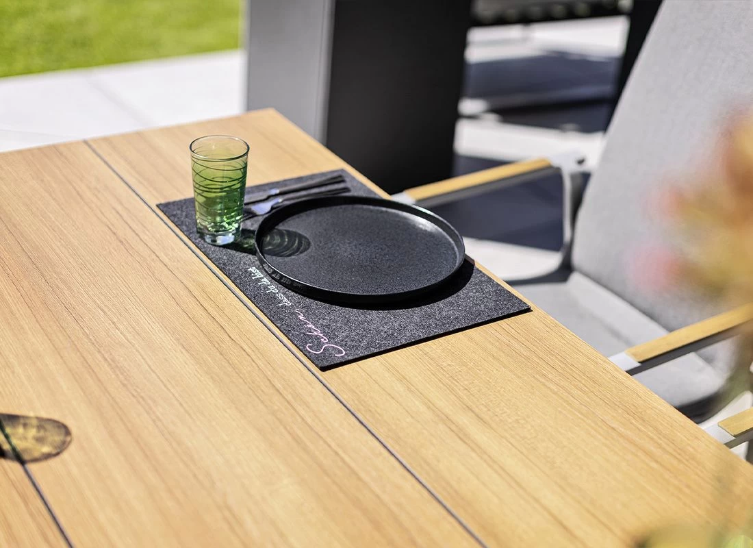 Kettler Gartentisch-Platte 220x95 Cm HPL Teak-Optik Mit Fräsung 3 Kettler Gartentisch-Platte 220x95 Cm HPL Teak-Optik Mit Fräsung – Bild 3