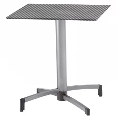 Kettler Tube Gartentisch-Gestell 70x70cm Aluminium Silber