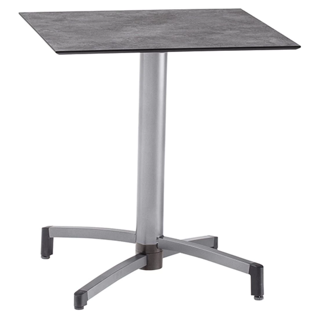 Kettler Tube Klapptisch 70x70cm Aluminium/HPL Silber/Anthrazit