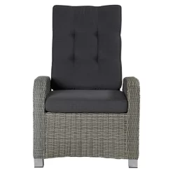 LC Garden Bilbao Gartensessel Geflecht Inkl. Kissen Grau
