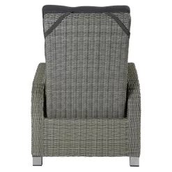 LC Garden Bilbao Gartensessel Geflecht Inkl. Kissen Grau -Gartenmöbel Store l c wholesaler bilbao positionssessel alu geflecht inkl kissen stone grey 1093227 3