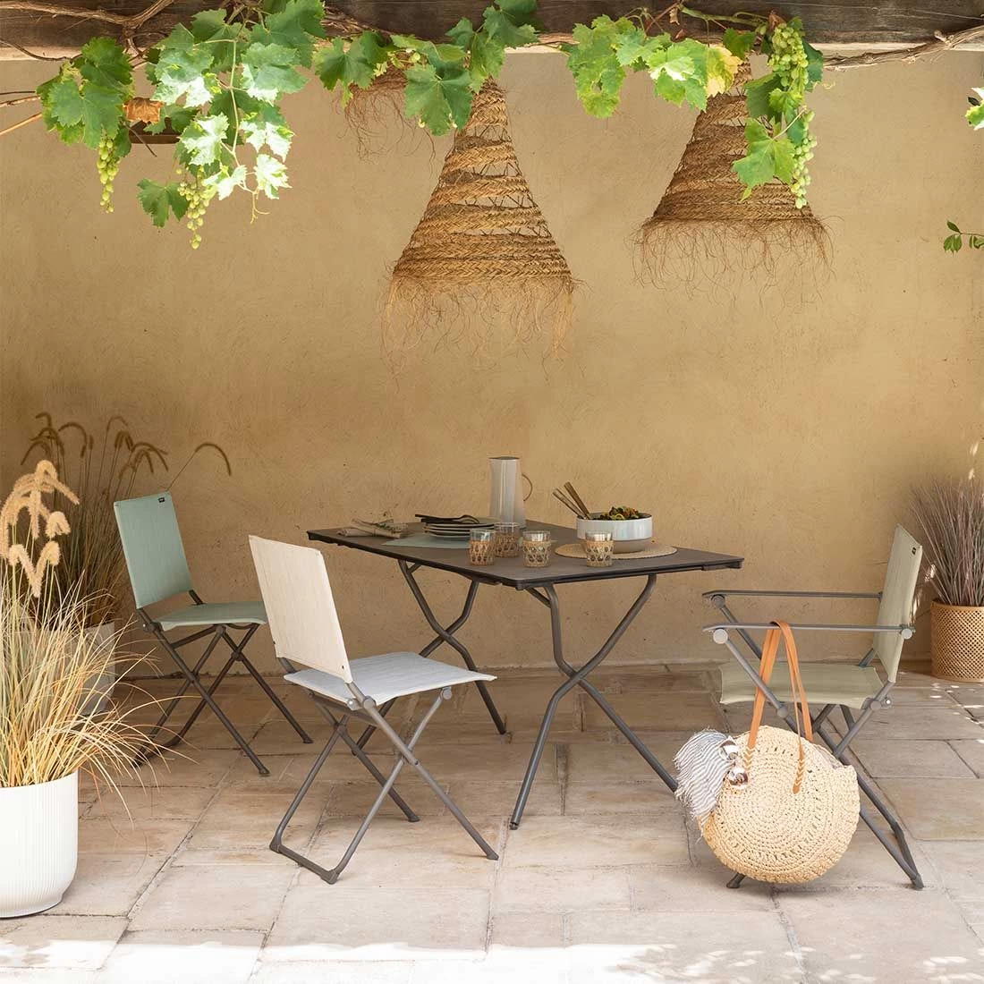 Lafuma Anytime Klappsessel Stahl/Batyline Duo Titane/Galet 2 Lafuma Anytime Klappsessel Stahl/Batyline Duo Titane/Galet – Bild 2