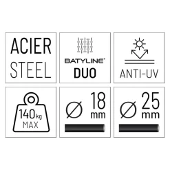 Lafuma Anytime Klappsessel Stahl/Batyline Duo Titane/Galet 13 Lafuma Anytime Klappsessel Stahl/Batyline Duo Titane/Galet -Gartenmöbel Store lafuma anytime klappsessel stahl batyliner duo 1460077 7