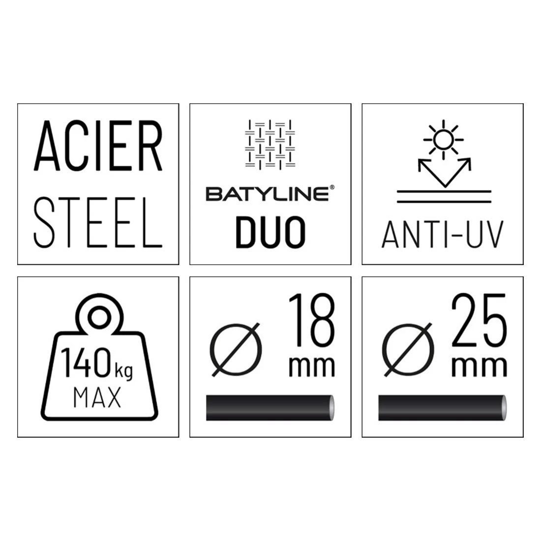 Lafuma Anytime Klappsessel Stahl/Batyline Duo Titane/Galet 7 Lafuma Anytime Klappsessel Stahl/Batyline Duo Titane/Galet – Bild 7