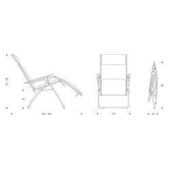 Lafuma Evolution Relaxliege Stahl/Be Comfort® Basalte/Silver -Gartenmöbel Store lafuma evolution relaxliege stahl be comfortr basalte silver 1116646 3