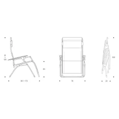 Lafuma Futura XL Relaxliege Stahl/Batyline Duo Titane/Obsidian -Gartenmöbel Store lafuma futura xl relaxliege stahl batyline duo 1459054 7