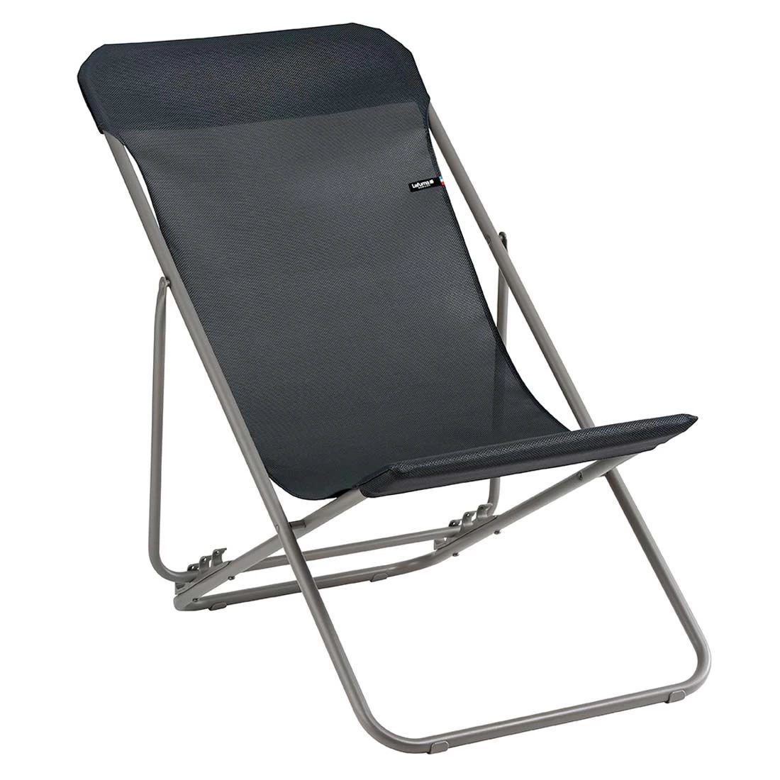 Lafuma Helio XL Liegestuhl Stahl/Velio® Titane/Dark Grey 1 Lafuma Helio XL Liegestuhl Stahl/Velio® Titane/Dark Grey