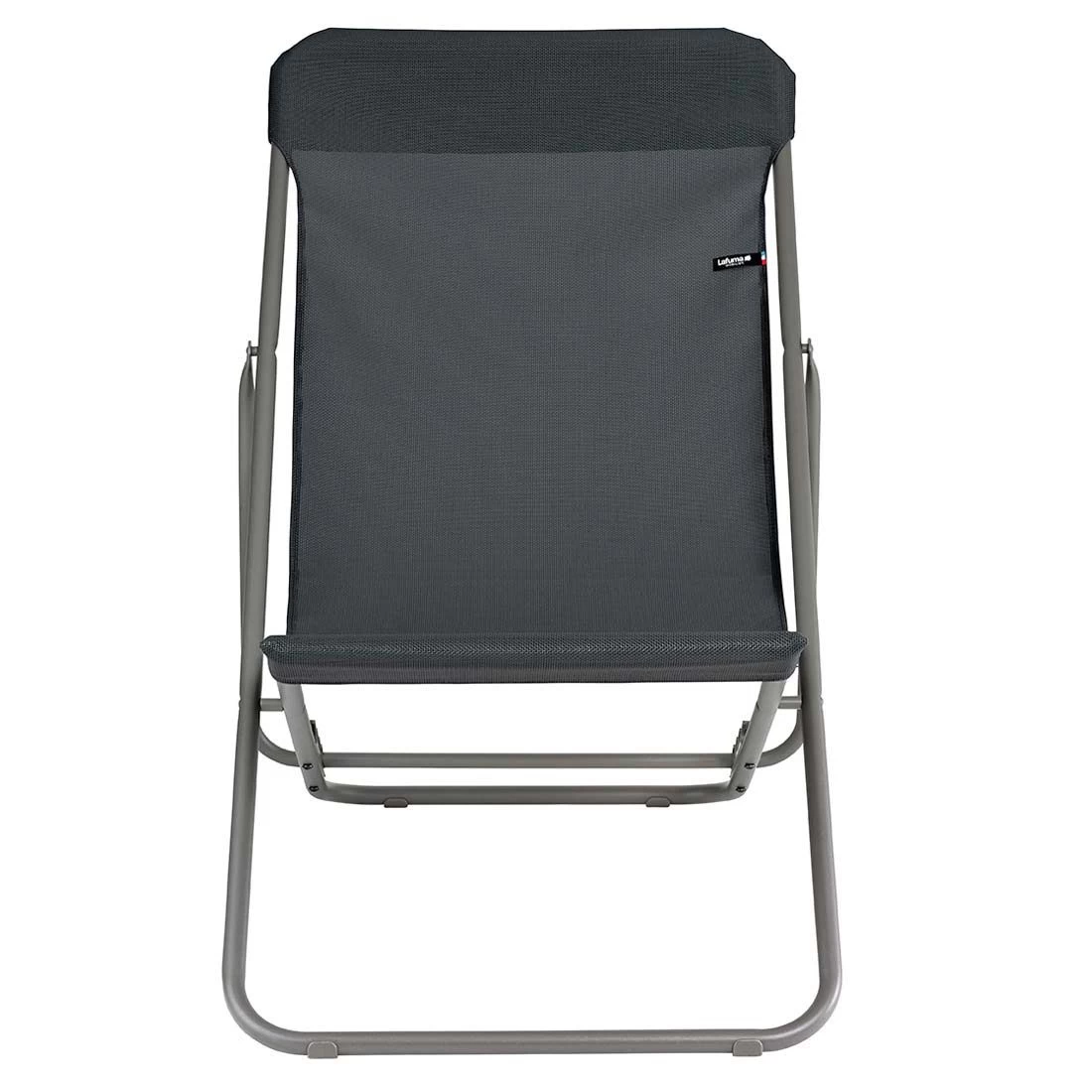 Lafuma Helio XL Liegestuhl Stahl/Velio® Titane/Dark Grey 2 Lafuma Helio XL Liegestuhl Stahl/Velio® Titane/Dark Grey – Bild 2