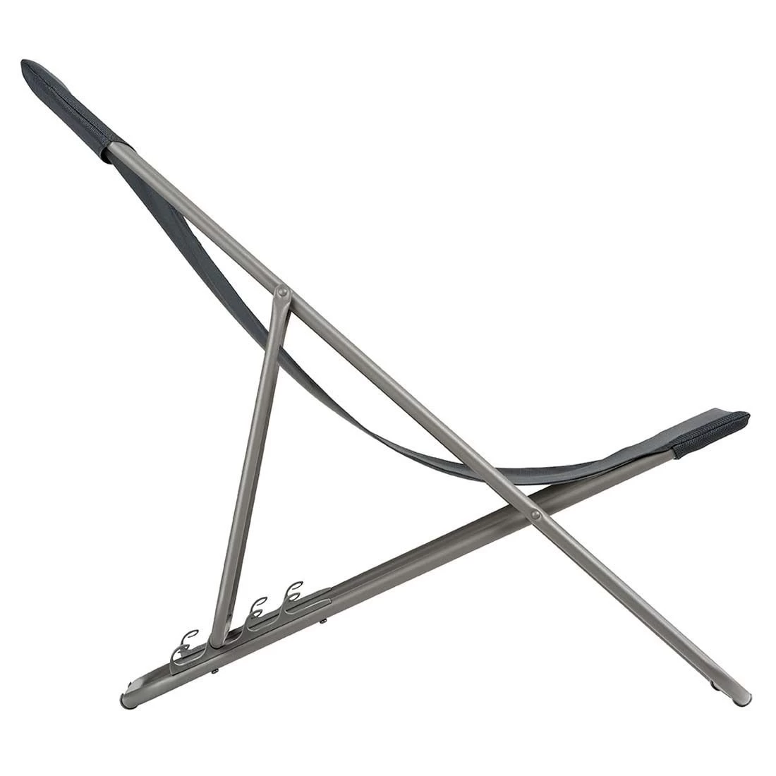 Lafuma Helio XL Liegestuhl Stahl/Velio® Titane/Dark Grey 3 Lafuma Helio XL Liegestuhl Stahl/Velio® Titane/Dark Grey – Bild 3