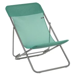 Lafuma Maxi Transat Liegestuhl Stahl/Batyline Titan/Chlorophyle