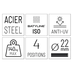 Lafuma Maxi Transat Liegestuhl Stahl/Batyline Moss -Gartenmöbel Store lafuma maxi transat liegestuhl stahl batyline 1454291 7