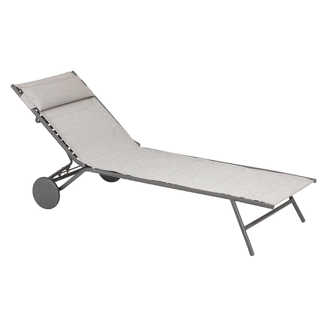 Lafuma Miami II Gartenliege Stahl/BatylineDuo Titane/Galet 1 Lafuma Miami II Gartenliege Stahl/BatylineDuo Titane/Galet