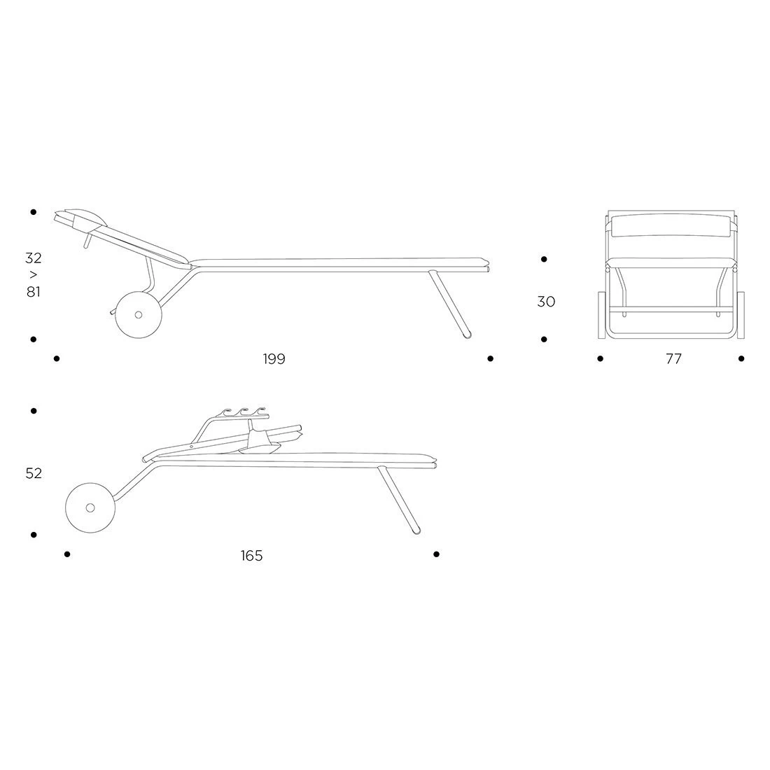 Lafuma Miami II Gartenliege Stahl/BatylineDuo Titane/Galet 6 Lafuma Miami II Gartenliege Stahl/BatylineDuo Titane/Galet – Bild 6