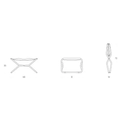 Lafuma Next Gartenhocker Stahl/Batyline Duo Titane/Obsidian -Gartenmöbel Store lafuma next hocker stahl batyline duo 1459362 5