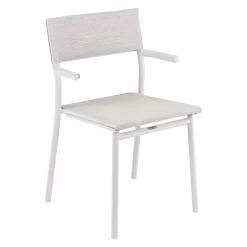 Lafuma Oron Stapelsessel Stahl/Batyline Duo Sable/Galet