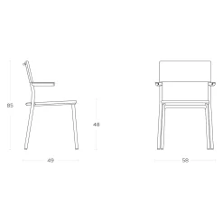 Lafuma Oron Stapelsessel Stahl/Batyline Duo Sable/Galet -Gartenmöbel Store lafuma oron stapelsessel stahl batyline duo 1460275 7