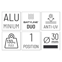 Lafuma Oron Stapelsessel Stahl/Batyline Duo Sable/Galet -Gartenmöbel Store lafuma oron stapelsessel stahl batyline duo 1460275 9