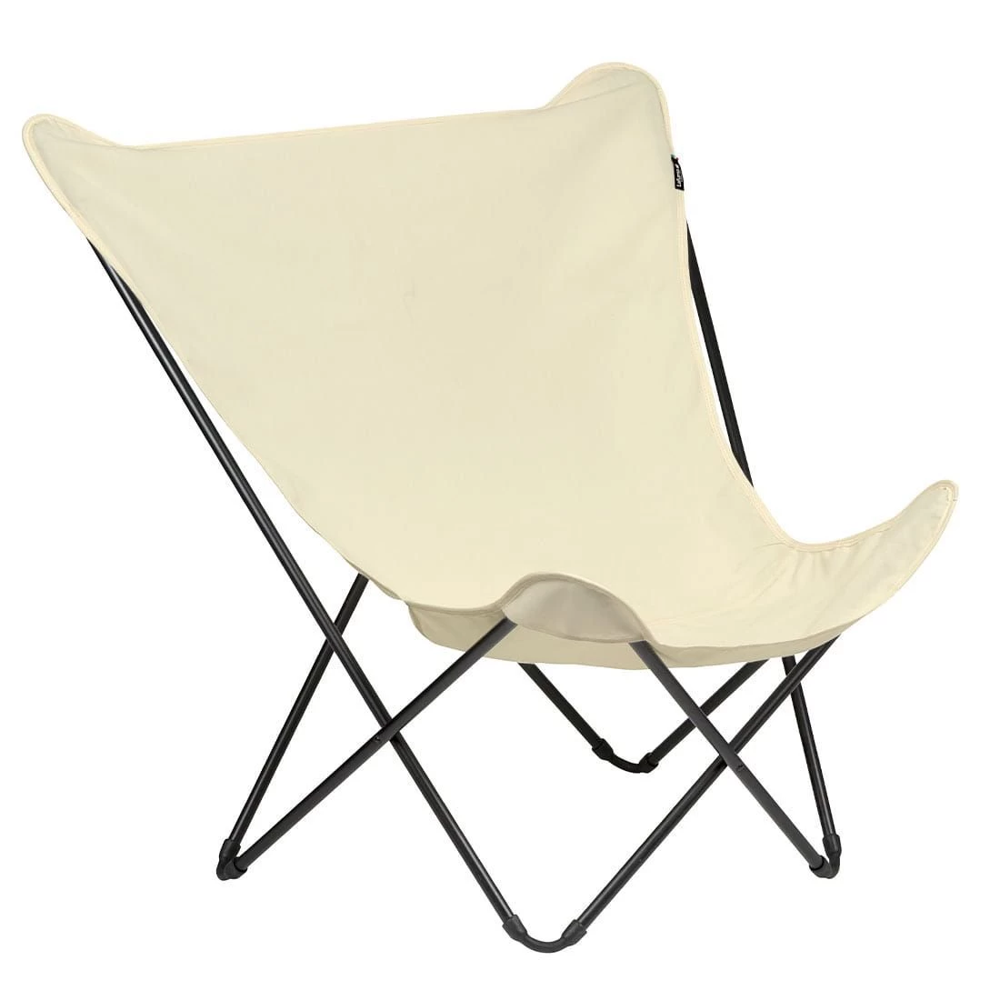Lafuma Pop Up XL Liegestuhl Stahl/Airlon Schwarz/Ecru 1 Lafuma Pop Up XL Liegestuhl Stahl/Airlon Schwarz/Ecru