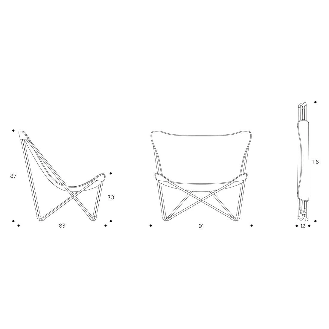 Lafuma Pop Up XL Liegestuhl Stahl/Airlon Schwarz/Ecru 2 Lafuma Pop Up XL Liegestuhl Stahl/Airlon Schwarz/Ecru – Bild 2