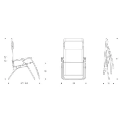 Lafuma R Clip Relaxliege Stahl/Batyline Moss -Gartenmöbel Store lafuma r clip relaxliege stahl batyline 1453389 6