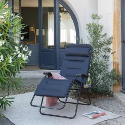 Lafuma RSX Clip XL Relaxliege Stahl/AirComfort® Schwarz/Acier -Gartenmöbel Store lafuma rsx clip xl relaxliege stahl aircomfortr schwarz acier 1259668 4