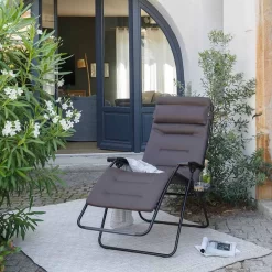 Lafuma RSX Clip XL Relaxliege Stahl/AirComfort® Schwarz/Taupe -Gartenmöbel Store lafuma rsx clip xl relaxliege stahl aircomfortr schwarz taupe 1259690 3