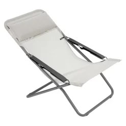 Lafuma Transabed Liegestuhl Stahl/Batyline Titane/Seigle