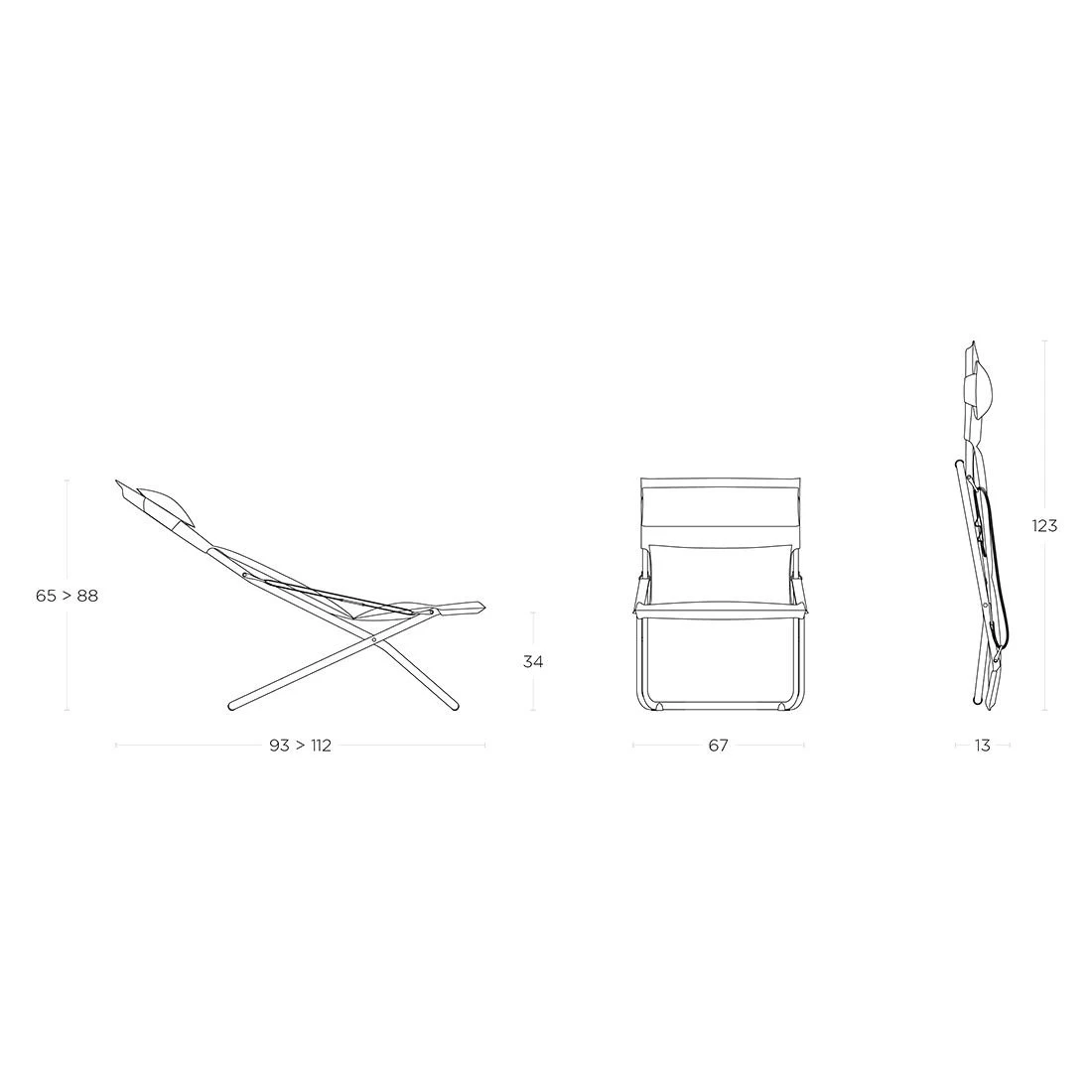 Lafuma Transabed Liegestuhl Stahl/Batyline Duo Titane/Galet 5 Lafuma Transabed Liegestuhl Stahl/Batyline Duo Titane/Galet – Bild 5