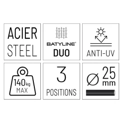 Lafuma Transabed Liegestuhl Stahl/Batyline Duo Titane/Galet 13 Lafuma Transabed Liegestuhl Stahl/Batyline Duo Titane/Galet -Gartenmöbel Store lafuma transabed liegestuhl stahl batyline duo 1459307 7