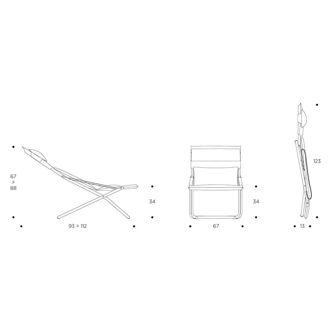 Lafuma Transabed Liegestuhl Stahl/BeComfort Basalte/DarkGrey 2 Lafuma Transabed Liegestuhl Stahl/BeComfort Basalte/DarkGrey – Bild 2