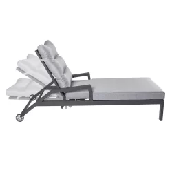 LC Garden Bondino II Gartenliege Aluminium/Polyester Anthrazit/Grau 11 LC Garden Bondino II Gartenliege Aluminium/Polyester Anthrazit/Grau -Gartenmöbel Store lc garden bondino ii gartenliege aluminium polster anthrazit grau 1248151 6