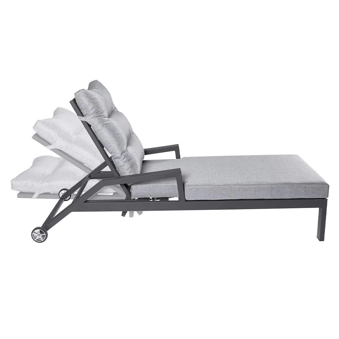 LC Garden Bondino II Gartenliege Aluminium/Polyester Anthrazit/Grau 6 LC Garden Bondino II Gartenliege Aluminium/Polyester Anthrazit/Grau – Bild 6