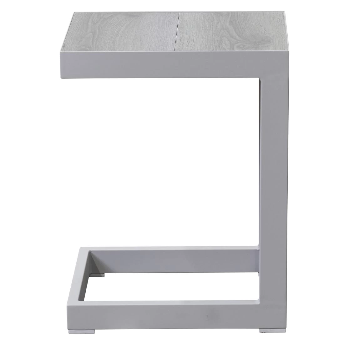 LC Garden Keramo Beistelltisch 32x40cm Aluminium/Keramik Off White/Easy Grey 3 LC Garden Keramo Beistelltisch 32x40cm Aluminium/Keramik Off White/Easy Grey – Bild 3