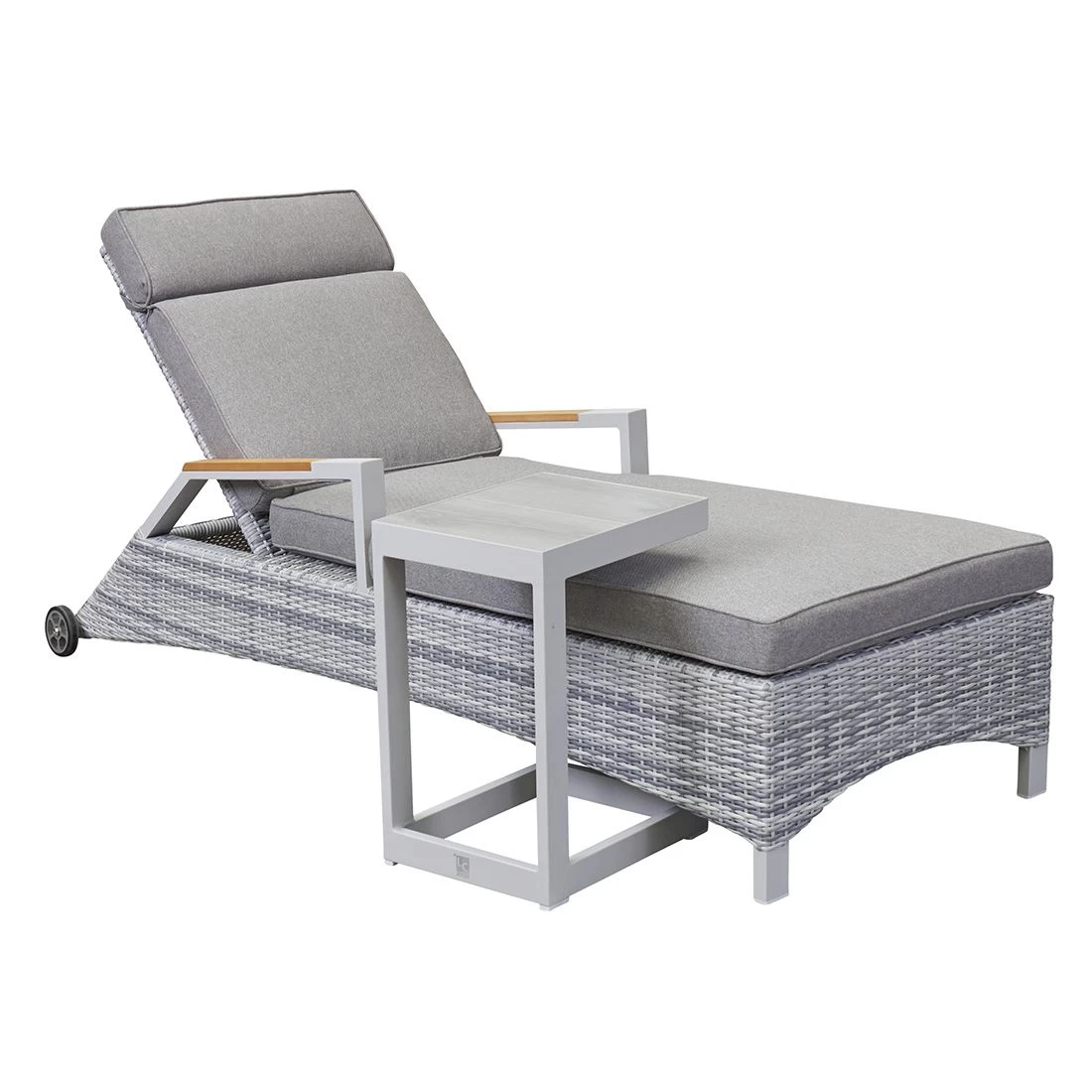 LC Garden Keramo Beistelltisch 32x40cm Aluminium/Keramik Off White/Easy Grey 4 LC Garden Keramo Beistelltisch 32x40cm Aluminium/Keramik Off White/Easy Grey – Bild 4