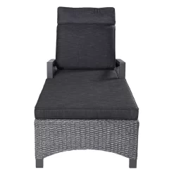 LC Garden Keramo Gartenliege Inkl. Kissen Aluminium/Geflecht Grau Mix/Anthrazit -Gartenmöbel Store lc garden keramo gartenliege inkl kissen aluminium geflecht 1345512 3