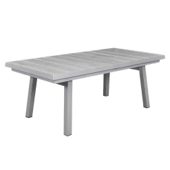 LC Garden Nizza Ausziehtisch 200/260x100x75cm Aluminium/Keramik Silber/Easy Grey