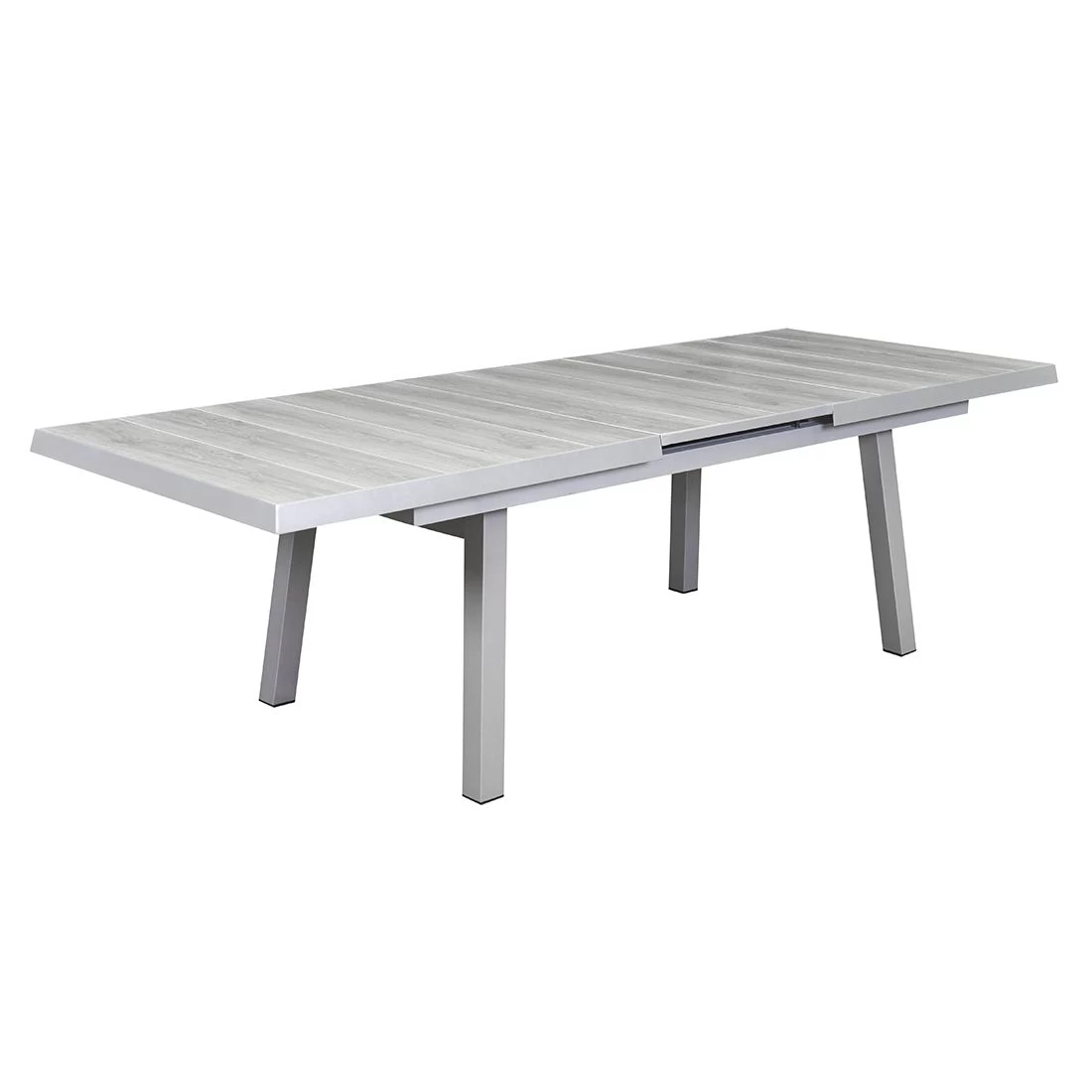 LC Garden Nizza Ausziehtisch 200/260x100x75cm Aluminium/Keramik Silber/Easy Grey 2 LC Garden Nizza Ausziehtisch 200/260x100x75cm Aluminium/Keramik Silber/Easy Grey – Bild 2