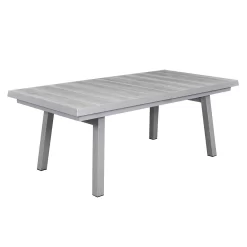 LC Garden Nizza Gartentisch 200x100cm Aluminium/Keramik Silber/Easy Grey