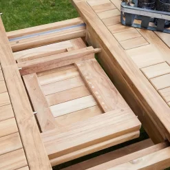 LC Garden Riva Ausziehtisch 180/280x100cm Teak Natur -Gartenmöbel Store lc garden riva ausziehtisch 180 280x100cm teak teak 1195615 5