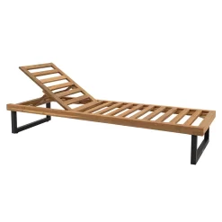 LC Garden Riviona Gartenliege Teak/Polster Natur/Grau -Gartenmöbel Store lc garden riviano gartenliege teak polster 1435547 6