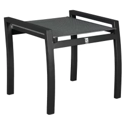 LC Garden Sondrino Gartenhocker Mit Kissen Aluminium/Polyester Schwarz/Grau -Gartenmöbel Store lc garden sondrino hocker mit kissen aluminium polyester 1433039 3