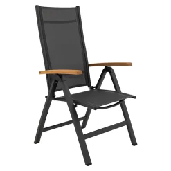 LC Garden Unicamo Klappsessel Aluminium/Textilene Anthrazit/Natur