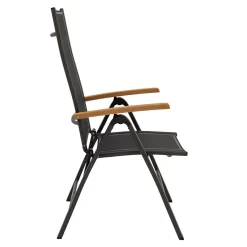 LC Garden Unicamo Klappsessel Aluminium/Textilene Anthrazit/Natur -Gartenmöbel Store lc garden unicamo klappstuhl aluminium textilene teak 1433292 3