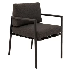 LifestyleGarden Horizon Stapelsessel Aluminium/Rope Schwarz Grau/Grau