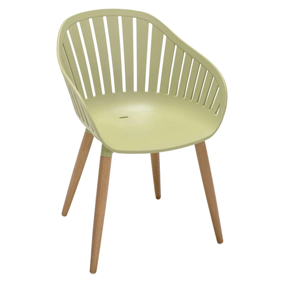 LifestyleGarden Nassau Gartensessel Eukalyptusholz/Kunststoff Teaklook/Salbeigrün 1 LifestyleGarden Nassau Gartensessel Eukalyptusholz/Kunststoff Teaklook/Salbeigrün